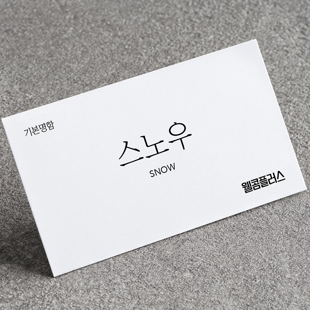 일반지 명함-스노우250g