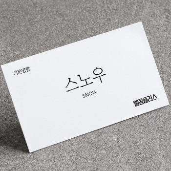일반지 명함-스노우250g
